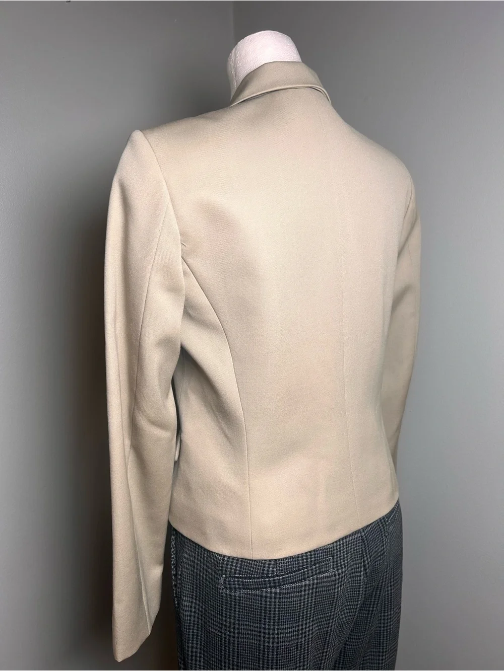J.Crew Beige 4 Button Tailored Blazer Estimated Size 0-2